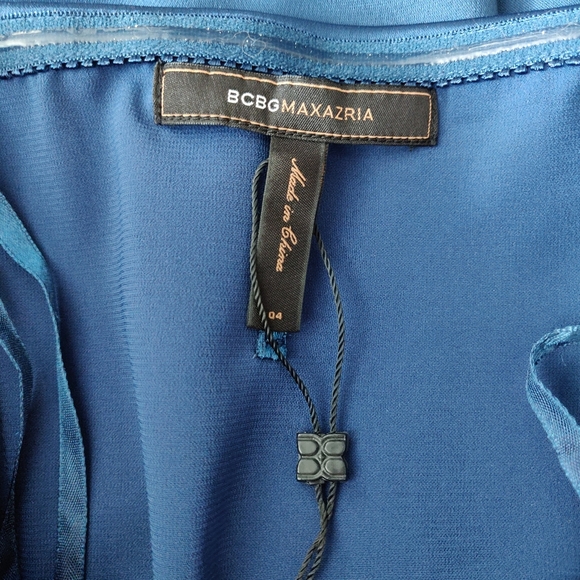 BCBG Strapless Navy Blue Cocktail Dress - Picture 6 of 9